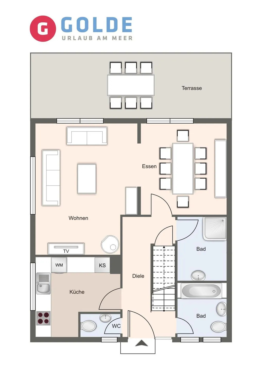 Haubarg Reetdachhaus Lüttje Haubarg SPO Dorf - Grundriss
