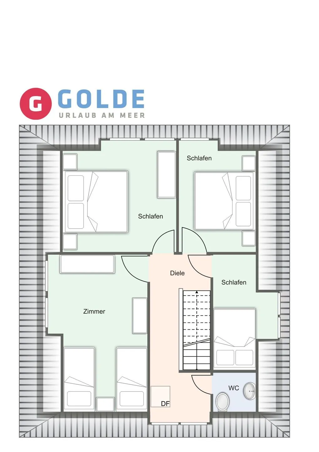 Haubarg Reetdachhaus Lüttje Haubarg SPO Dorf - Grundriss