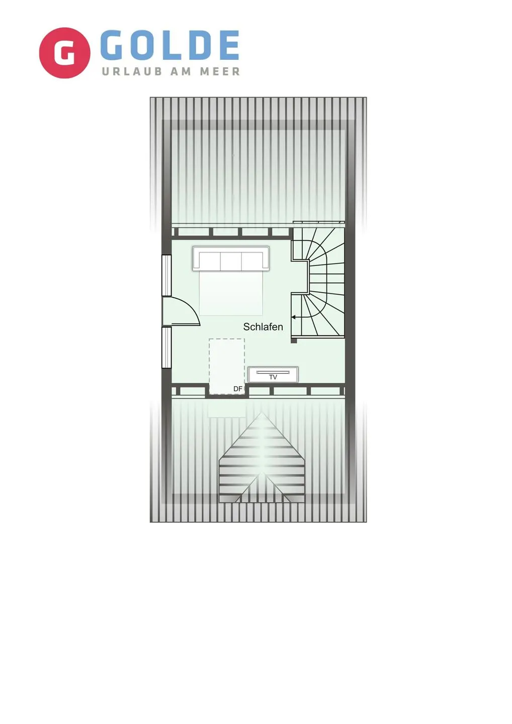 Quartier Deich-4 Ferienhaus Quartier Deich 4 Dünengold SPO Ording - Grundriss
