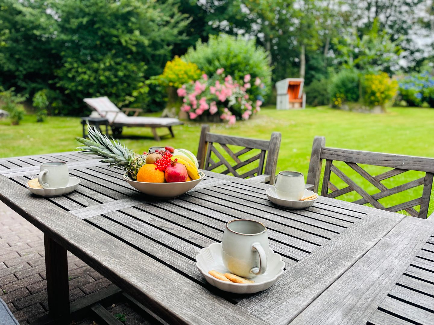 Altes Friesenhaus Wohnung 3 Scheune Morsum - Garten