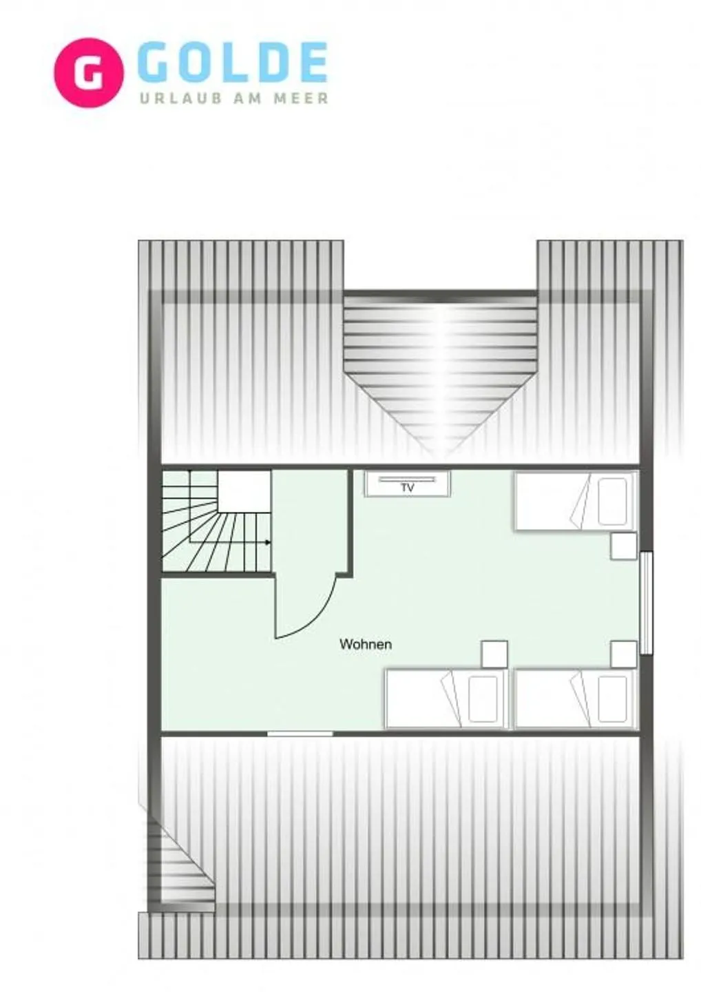 Ferienhaus Störtebeker Appartement Waterkant SPO 4 SPO Ording - Grundriss