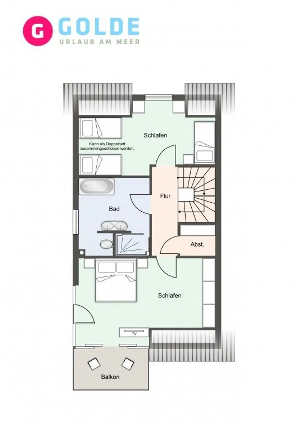 Strandburg SPO Ferienhaus Strandburg SPO - 3 SPO Dorf - Grundriss