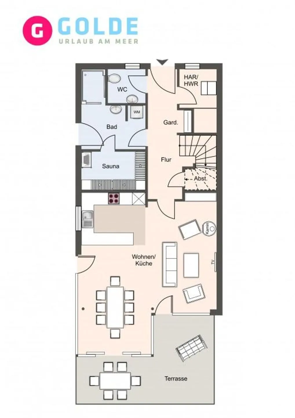 Strandburg SPO Ferienhaus Strandburg SPO - 3 SPO Dorf - Grundriss