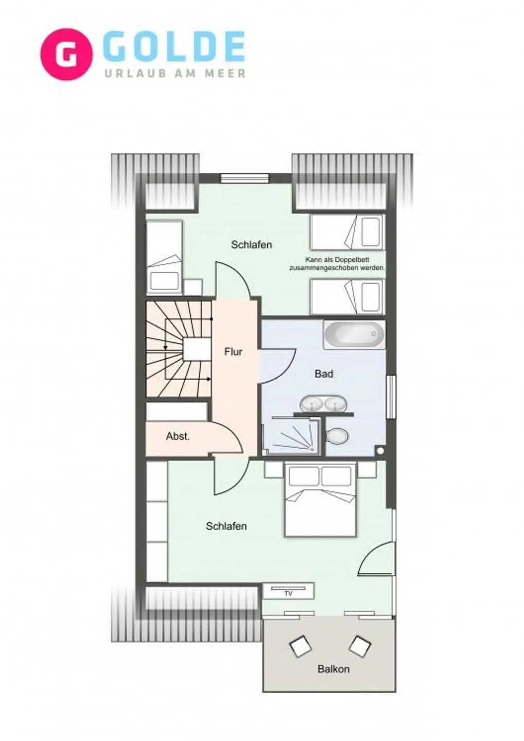 Strandburg SPO Ferienhaus Strandburg SPO 3a SPO Dorf - Grundriss
