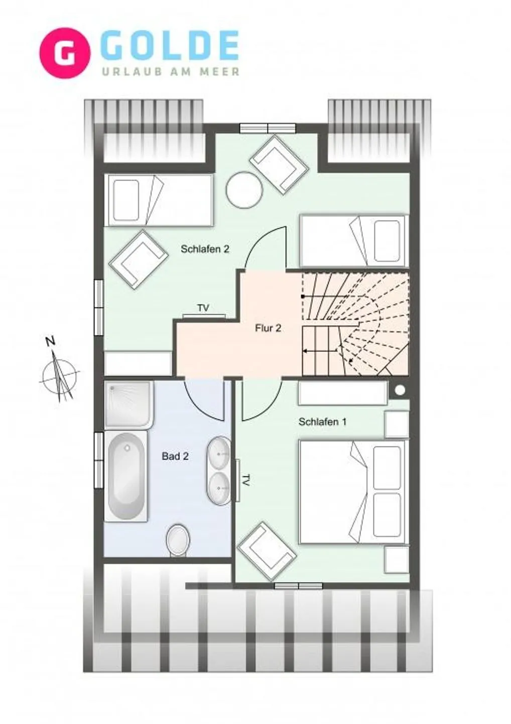 Dorf Domizil Reetdachhaus Strohhütte SPO Dorf - Grundriss