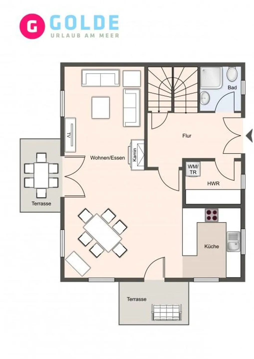 Reetdachhaus ASK / EMBLA Reetdachhaus ASK SPO Ording - Grundriss