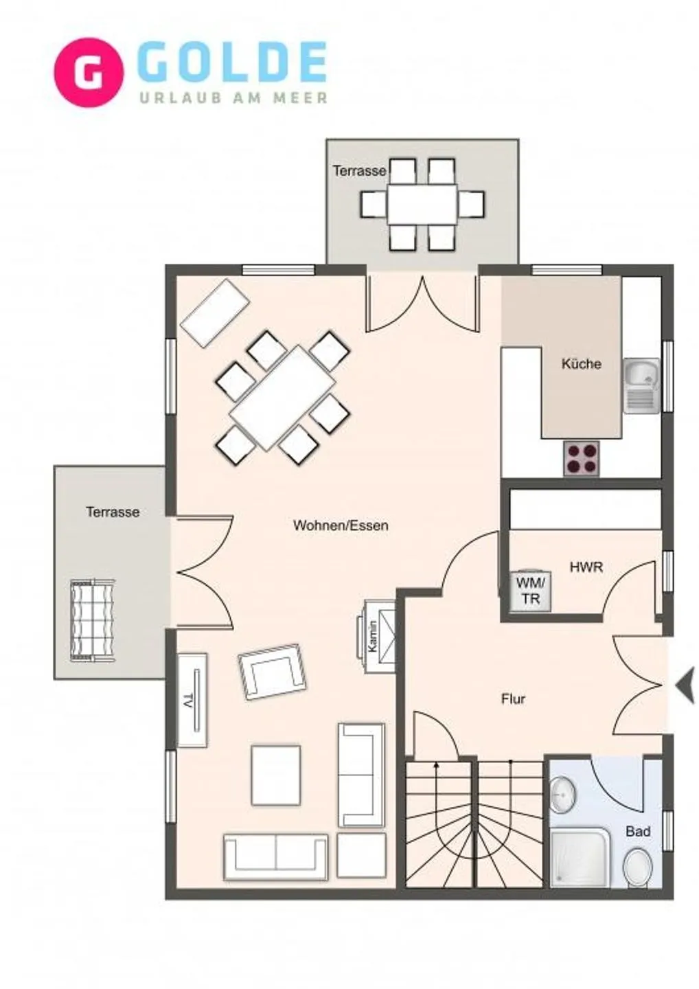 Reetdachhaus ASK / EMBLA Reetdachhaus EMBLA SPO Ording - Grundriss