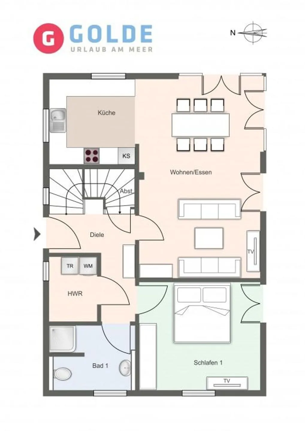 Vermarhüs Einzelhaus Vermarhüs SPO Dorf - Grundriss