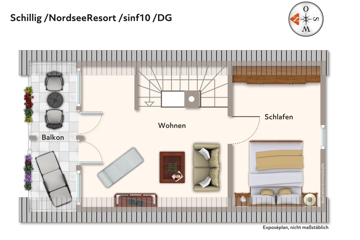 NordseeResort Friesland Ferienhäuser NordseeResort Friesland 10 Schillig - Grundriss