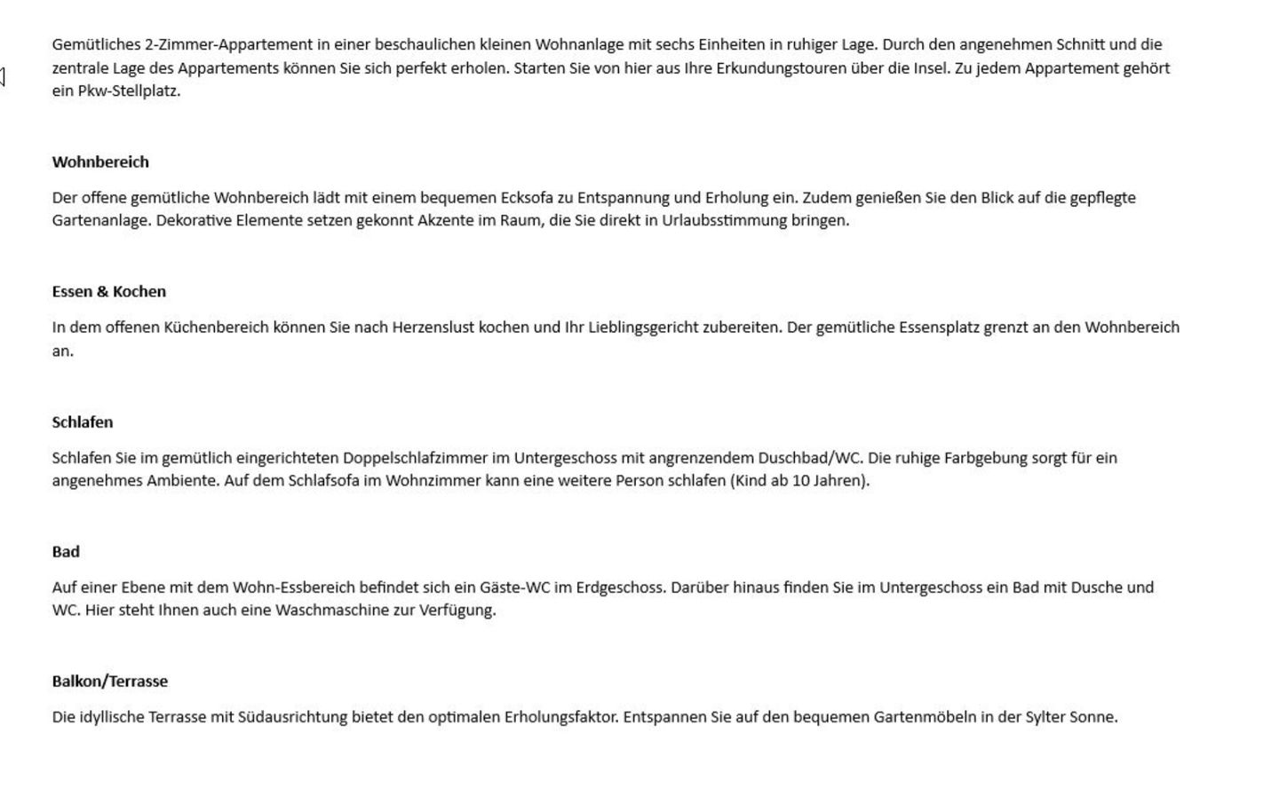  Süder Wung 16 d, App. 3 Wenningstedt - Wohnzimmer