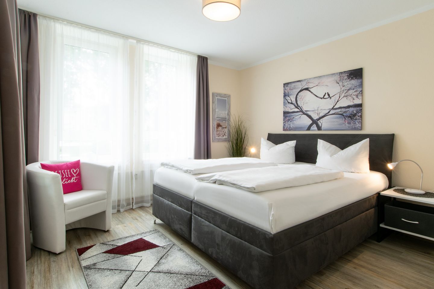 Strand-Park Strand-Park 214 Usedom - Schlafzimmer mit Doppelbett