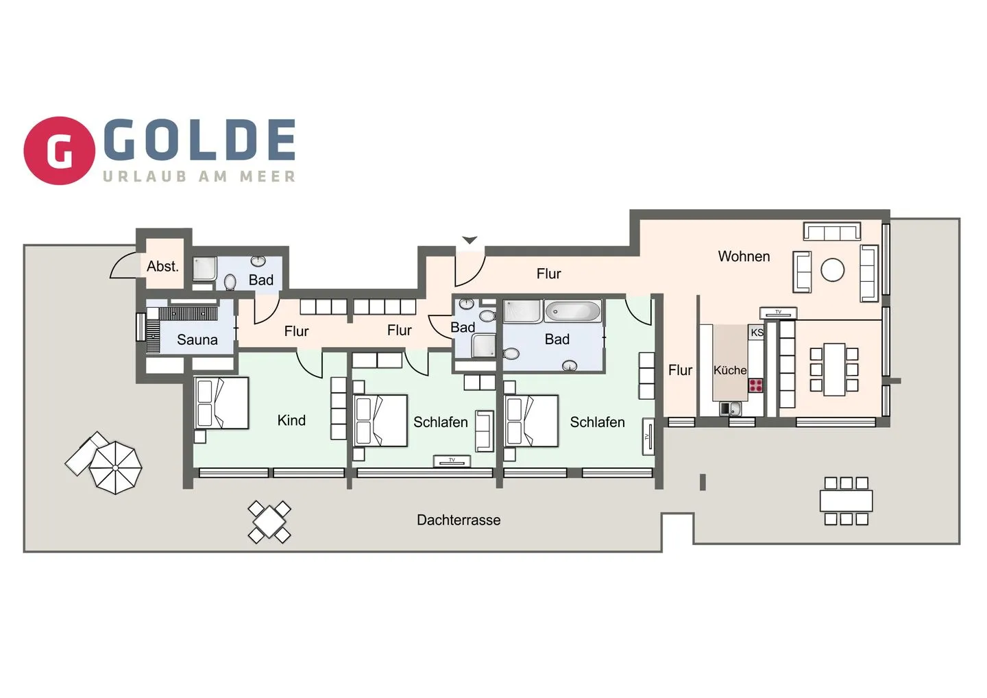 Horizonte Penthouse Horizonte SPO Bad - Grundriss