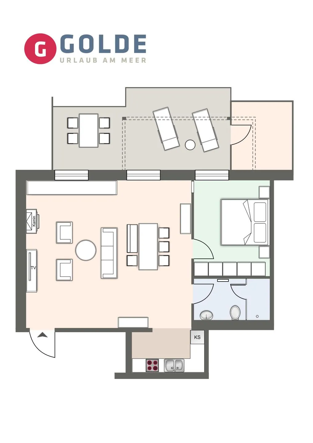 Alte Schule Westerhever Porrendeich SPO Umland - Grundriss