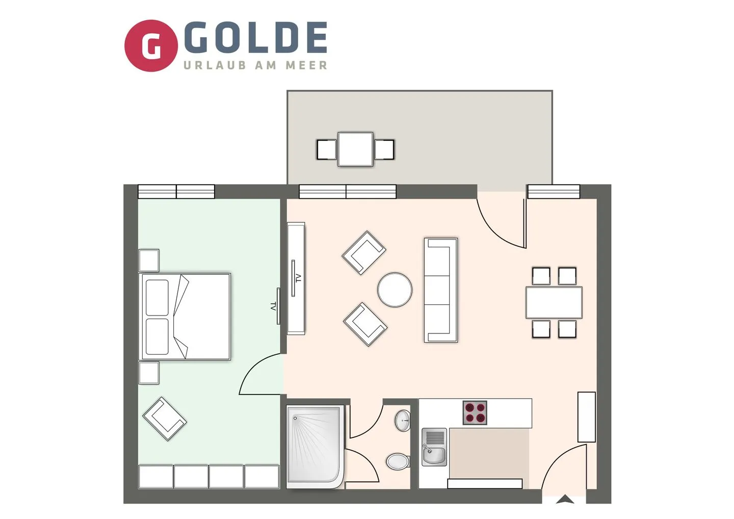 Alte Schule Westerhever Brösum SPO Umland - Grundriss
