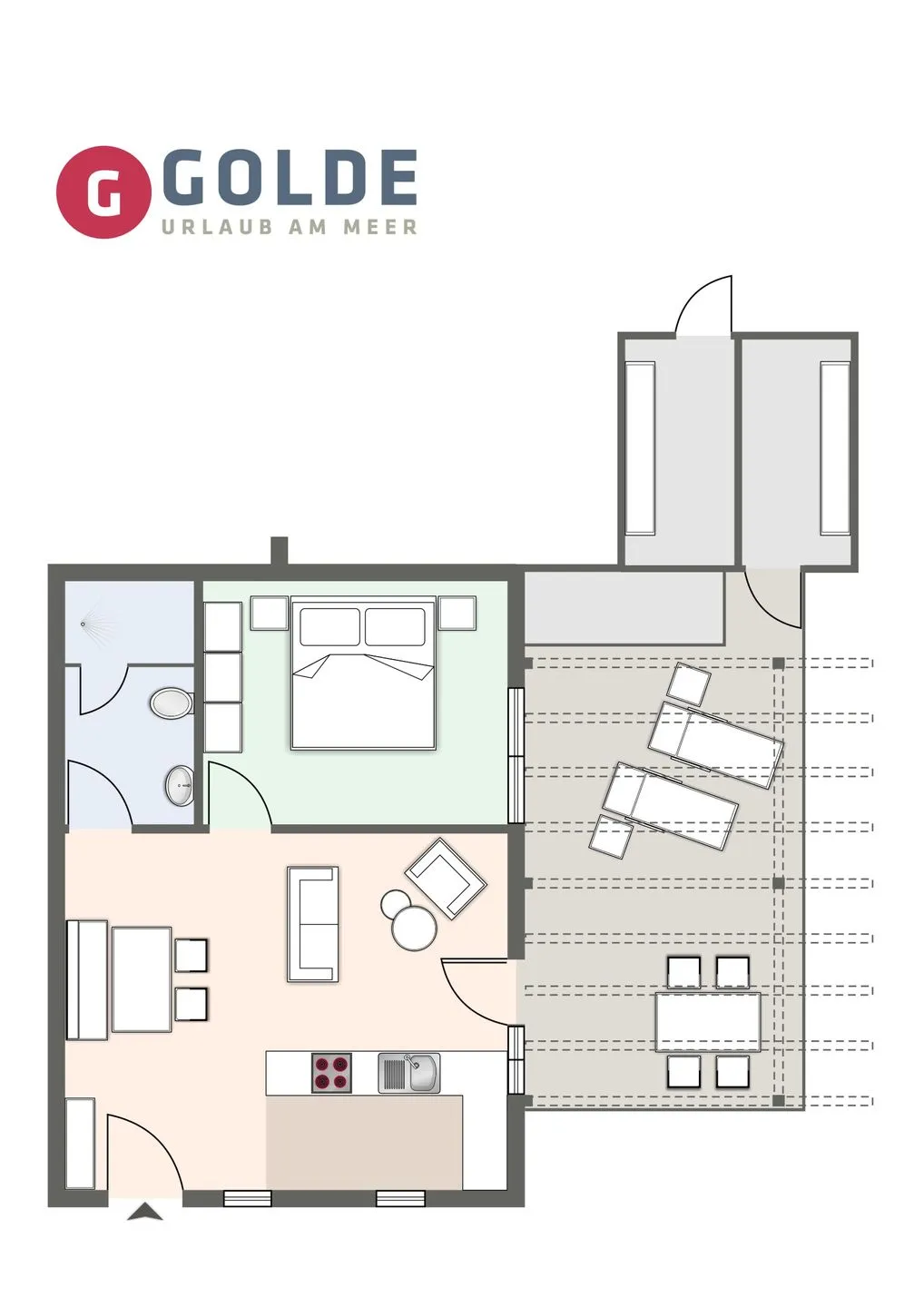 Alte Schule Westerhever Osterhever SPO Umland - Grundriss