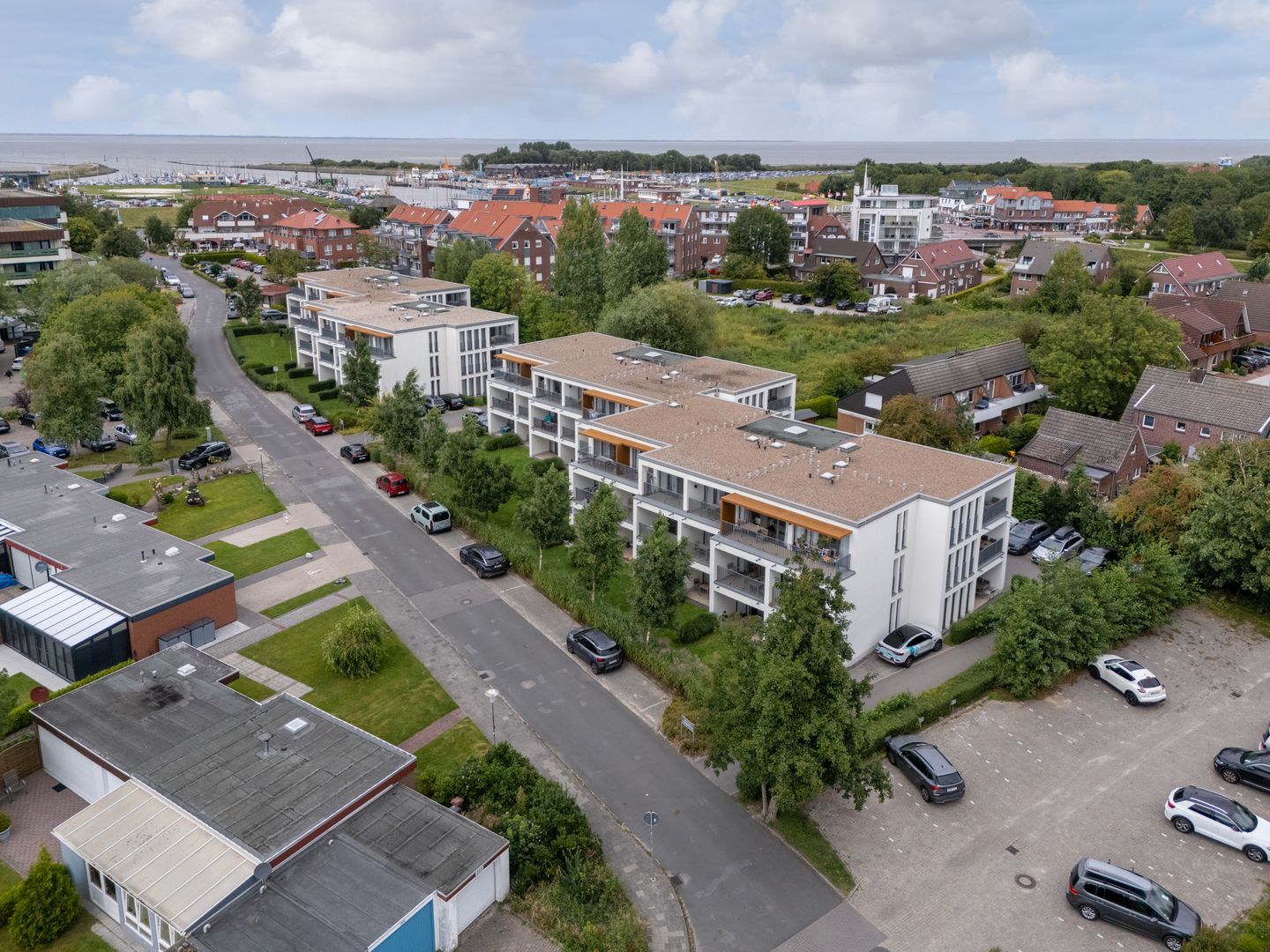  Deichhäuser Anna Küste Bensersiel - Vogelperspektive