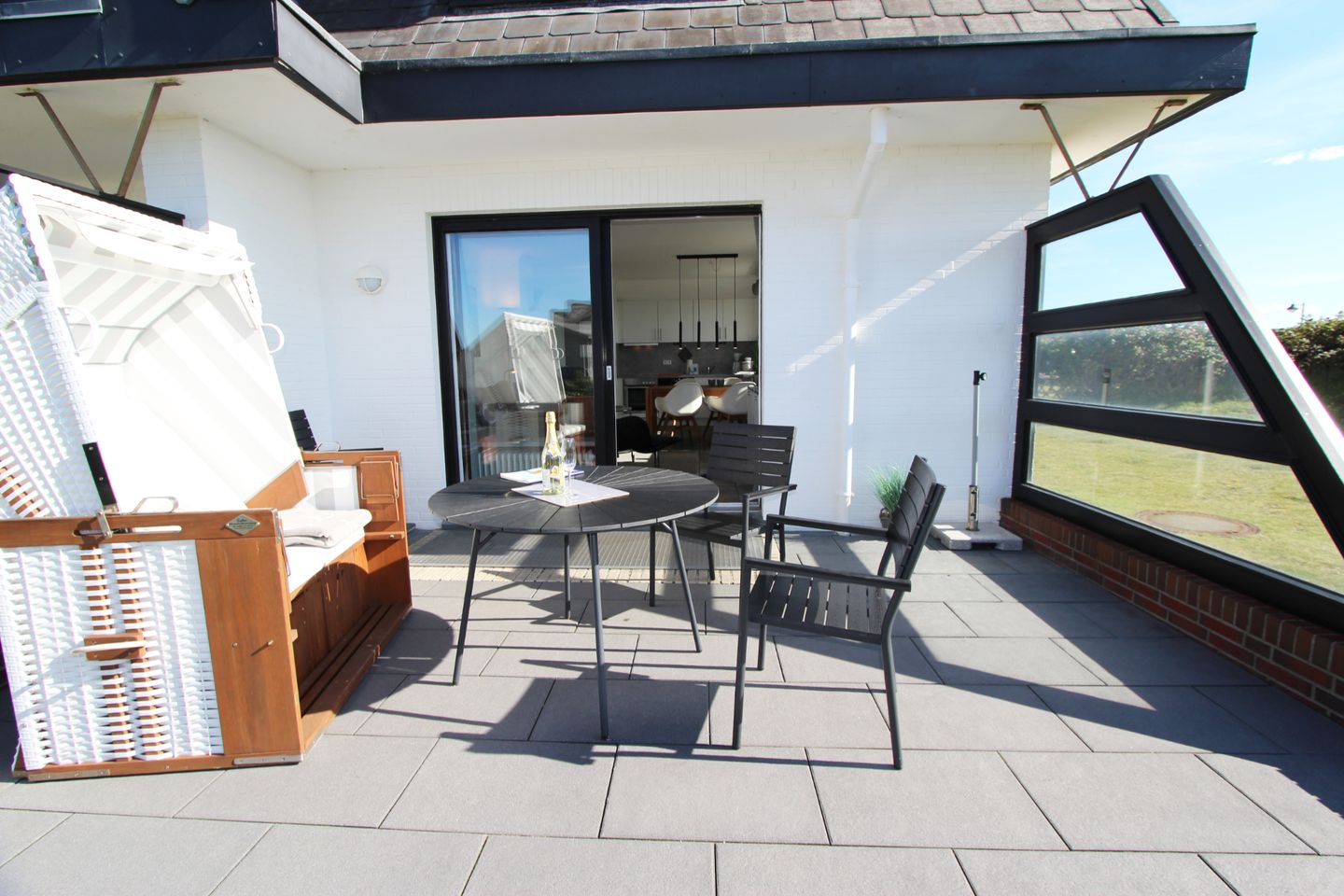 Fernsicht 13a, App. 4 Wenningstedt - Terrasse