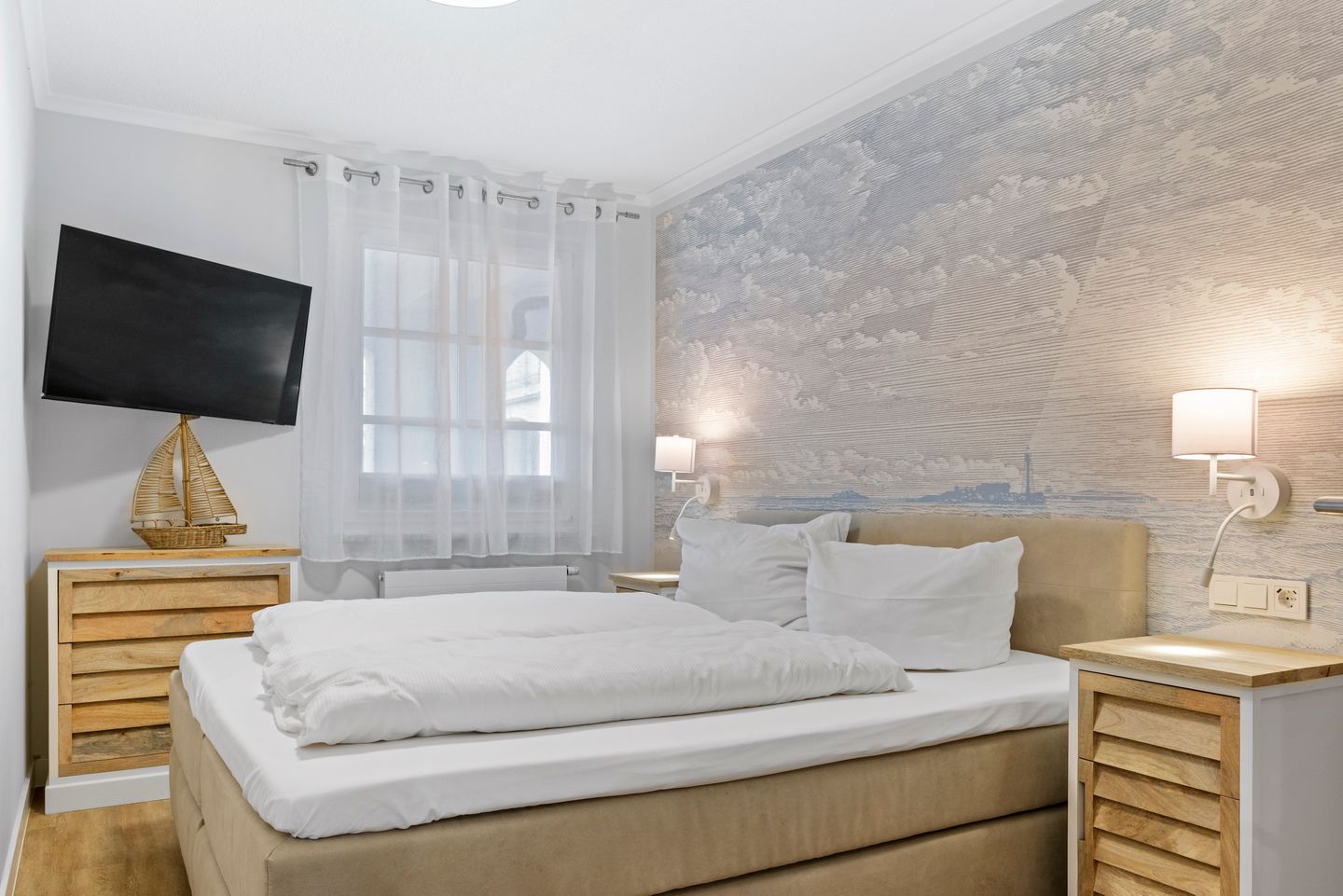 Apartmenthaus Atlantik Apartmenthaus Atlantik 311 Kühlungsborn - Schlafzimmer mit Doppelbett