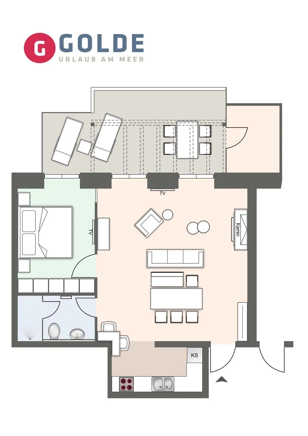 Alte Schule Westerhever Uelvesbüll SPO Umland - Grundriss