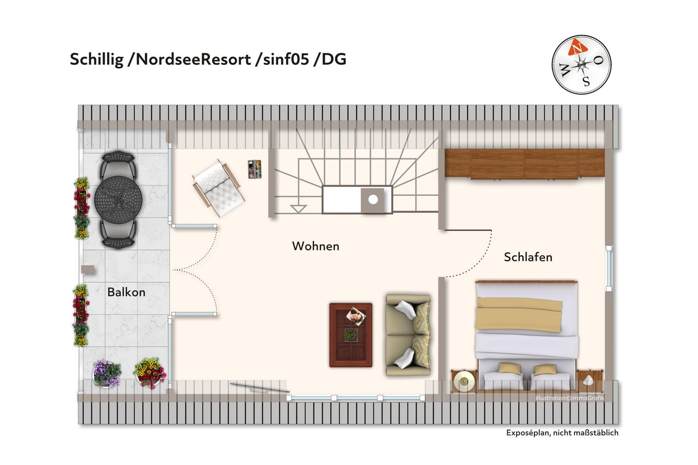 NordseeResort Friesland Ferienhäuser Nordseeresort Friesland 05 Schillig - Grundriss