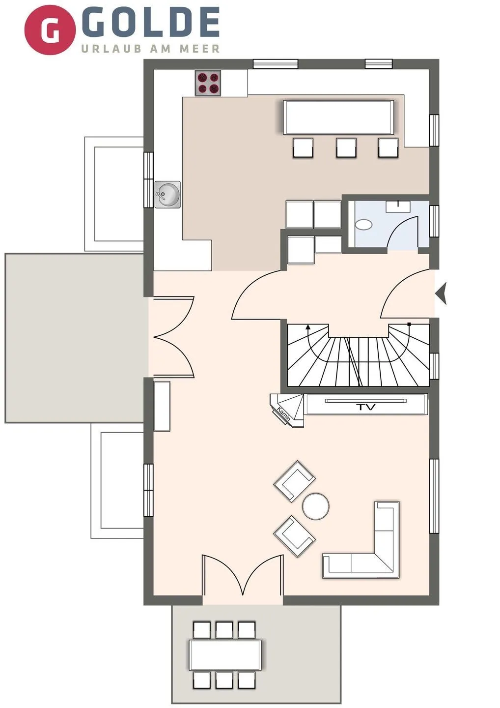 Einzelhaus Boathouse Boathouse SPO Dorf - Grundriss