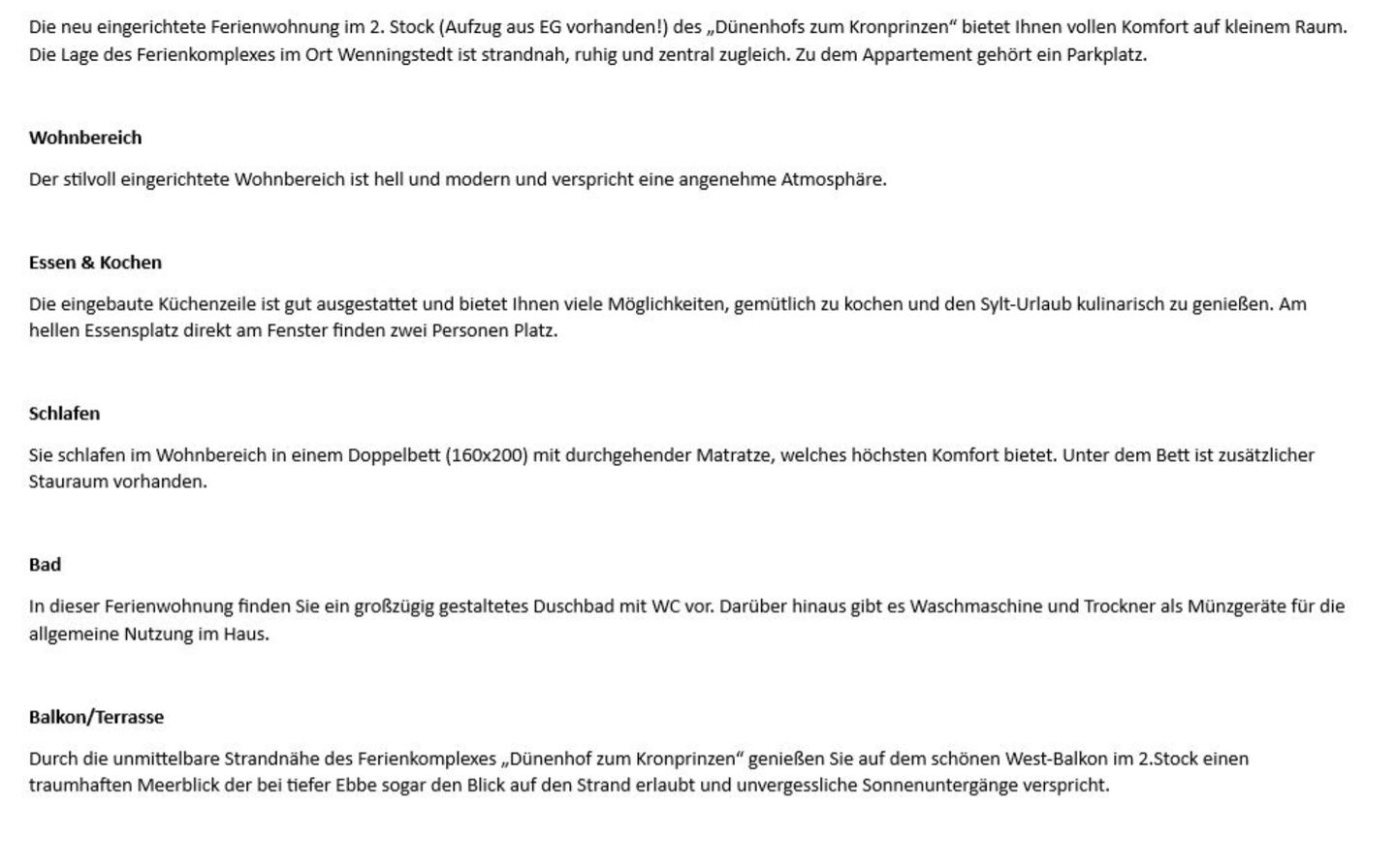  Dünenhof zum Kronprinzen, App. 88 Wenningstedt - Wohnzimmer