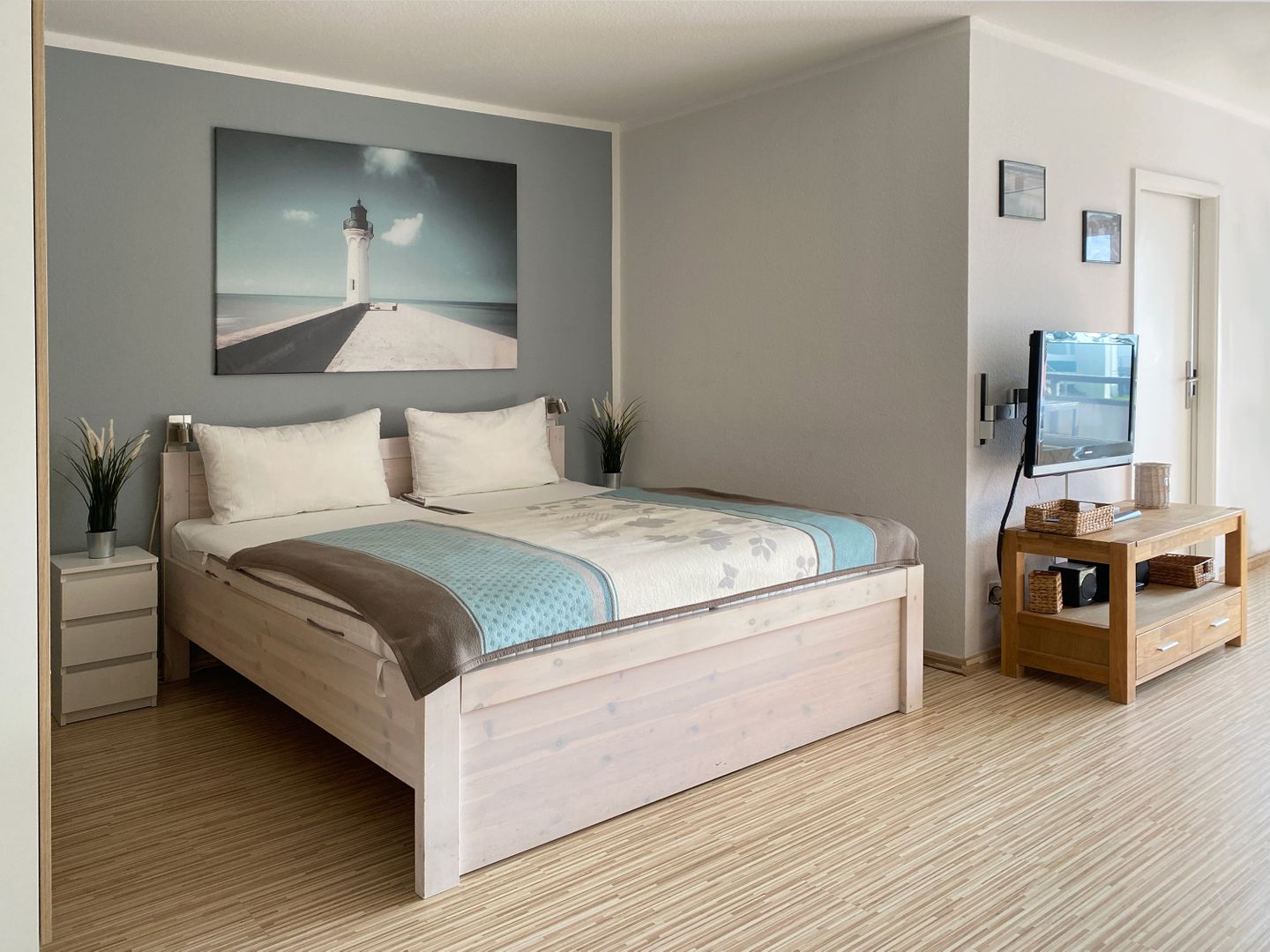 Kaiserhof Apartment 109, Typ D  - Bett