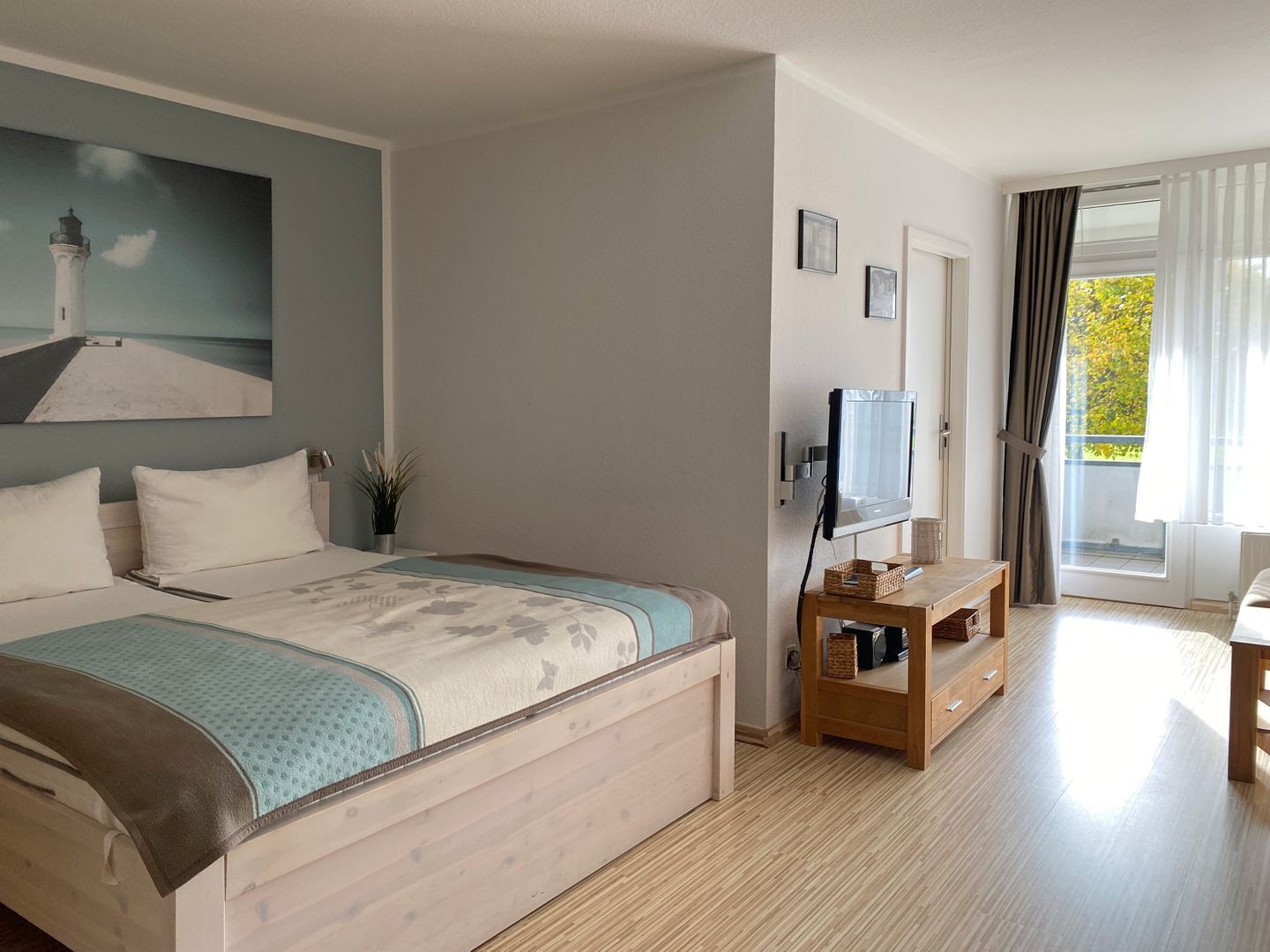 Kaiserhof Apartment 109, Typ D  - Bett