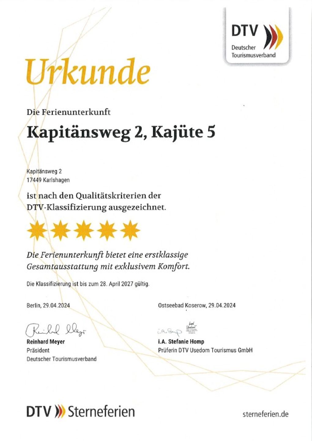 Ostseeland Ostseeland, Kajüte 5 Usedom - 