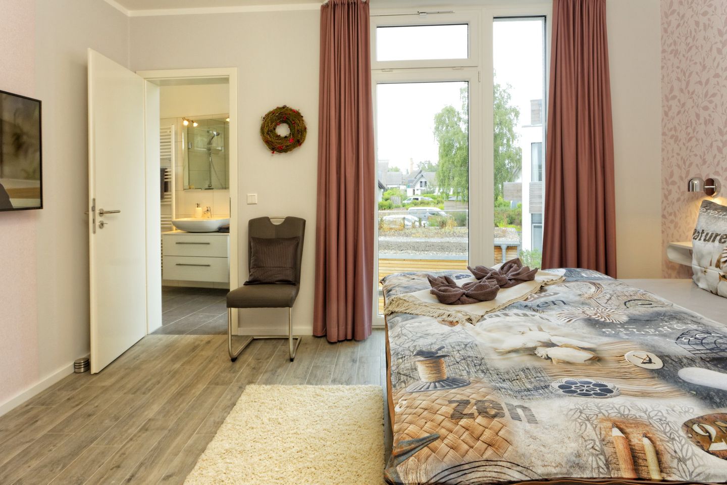 Ostseeland Ostseeland,Kajüte 6 Usedom - Schlafzimmer mit Doppelbett