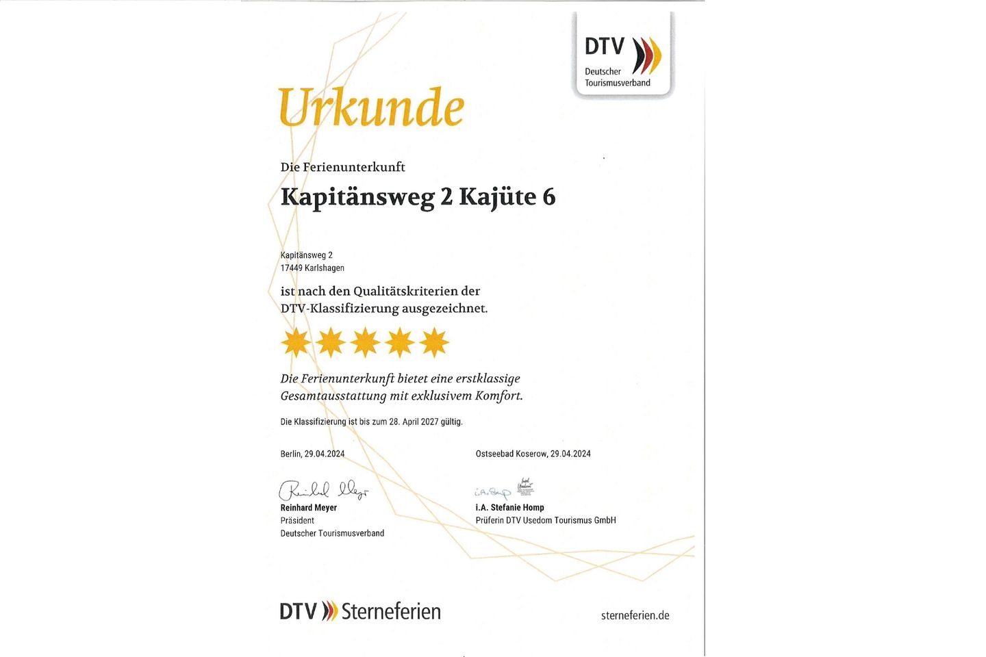 Ostseeland Ostseeland,Kajüte 6 Usedom - 