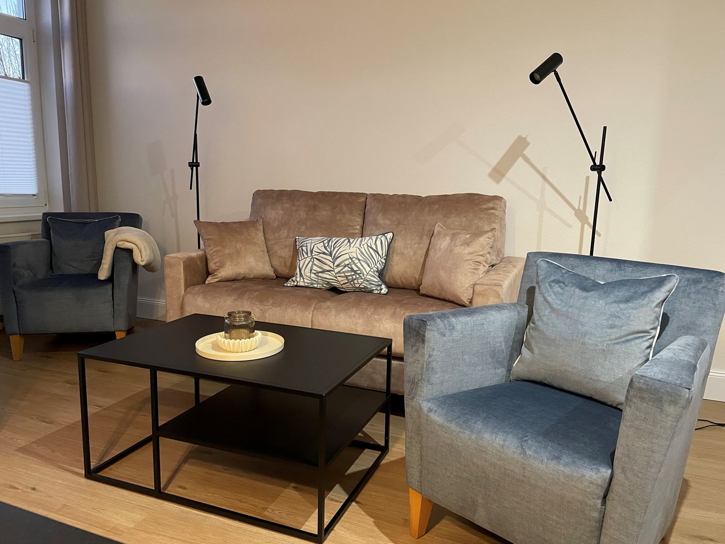 Seehof Seehof 201 Usedom - Wohn-Essbereich mir Couch