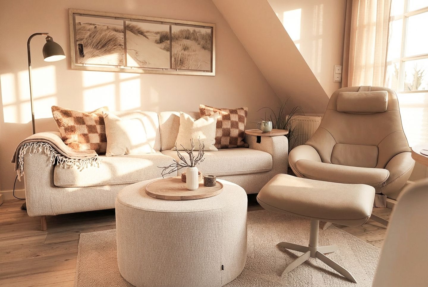  Abendrot im Haus Luna Normannenweg 5 Wenningstedt - 