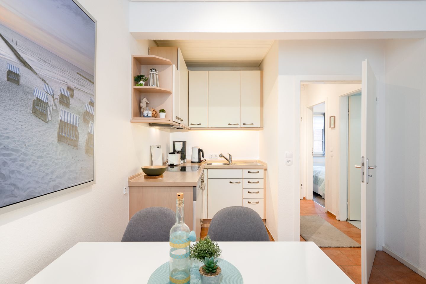  Ferienhaus Seeweg Wohnung 1 Scharbeutz - Küche / Küchenzeile