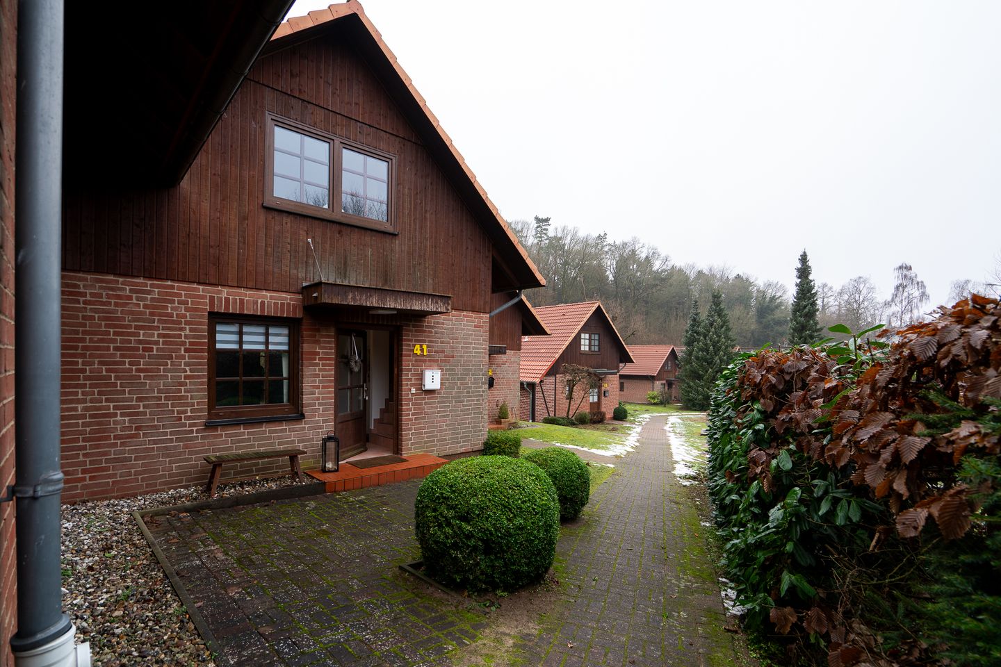  Ferienhaus Seeweg Wohnung 2 Scharbeutz - Fassade / Eingang