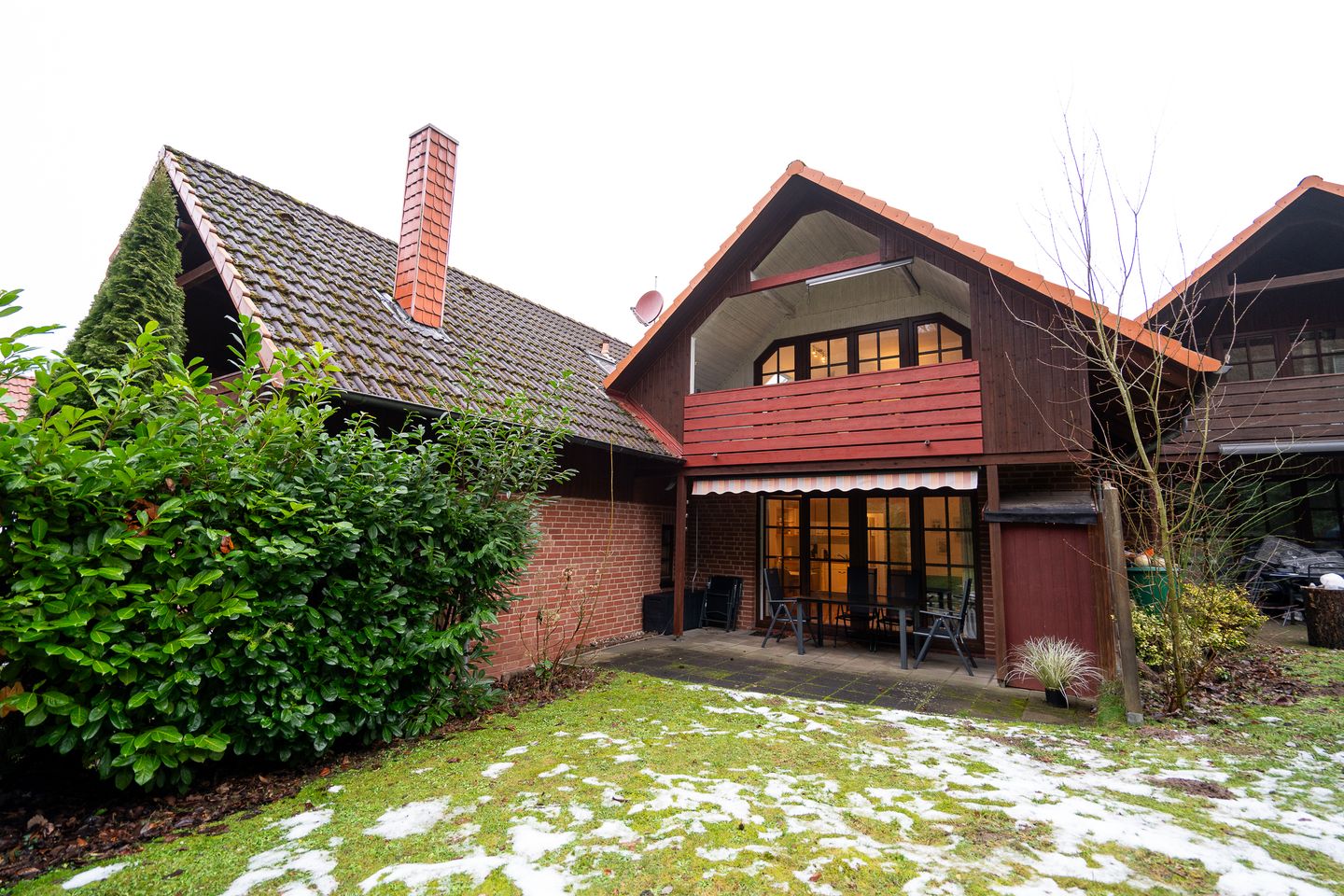  Ferienhaus Seeweg Wohnung 1 Scharbeutz - Fassade / Eingang