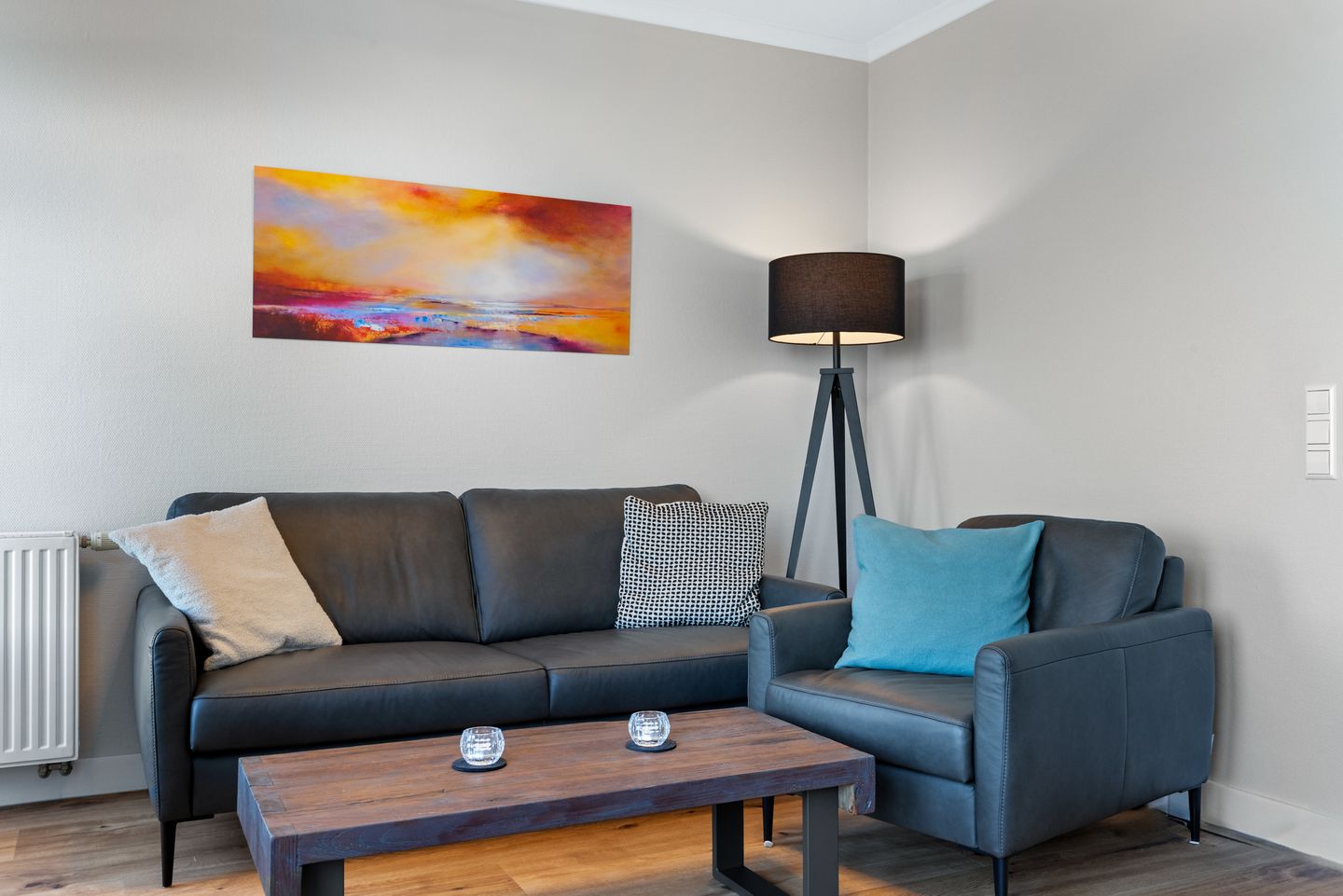 Apartmenthaus Atlantik Apartmenthaus Atlantik 312 Kühlungsborn - Wohn-Essbereich mit Couch