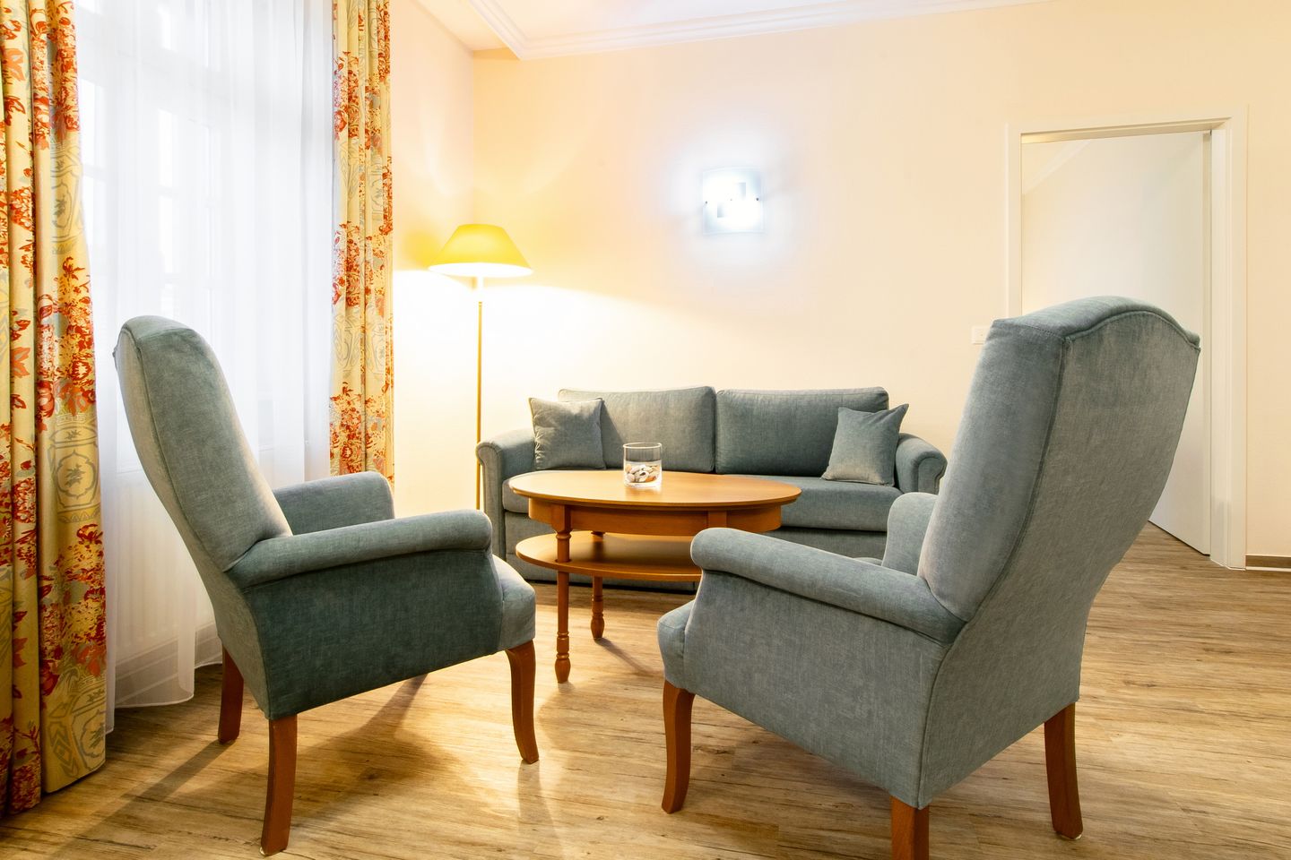 Seehof Seehof 25 Usedom - Wohn-Essbereich mit Sitzgelegenheiten