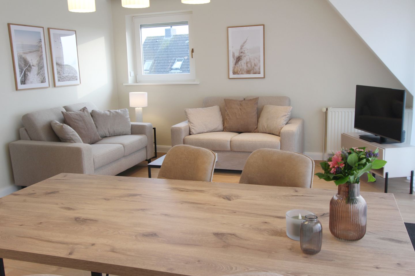  Wonningstair  - Dünenstr. 19, App. 6 Wenningstedt - Wohnzimmer