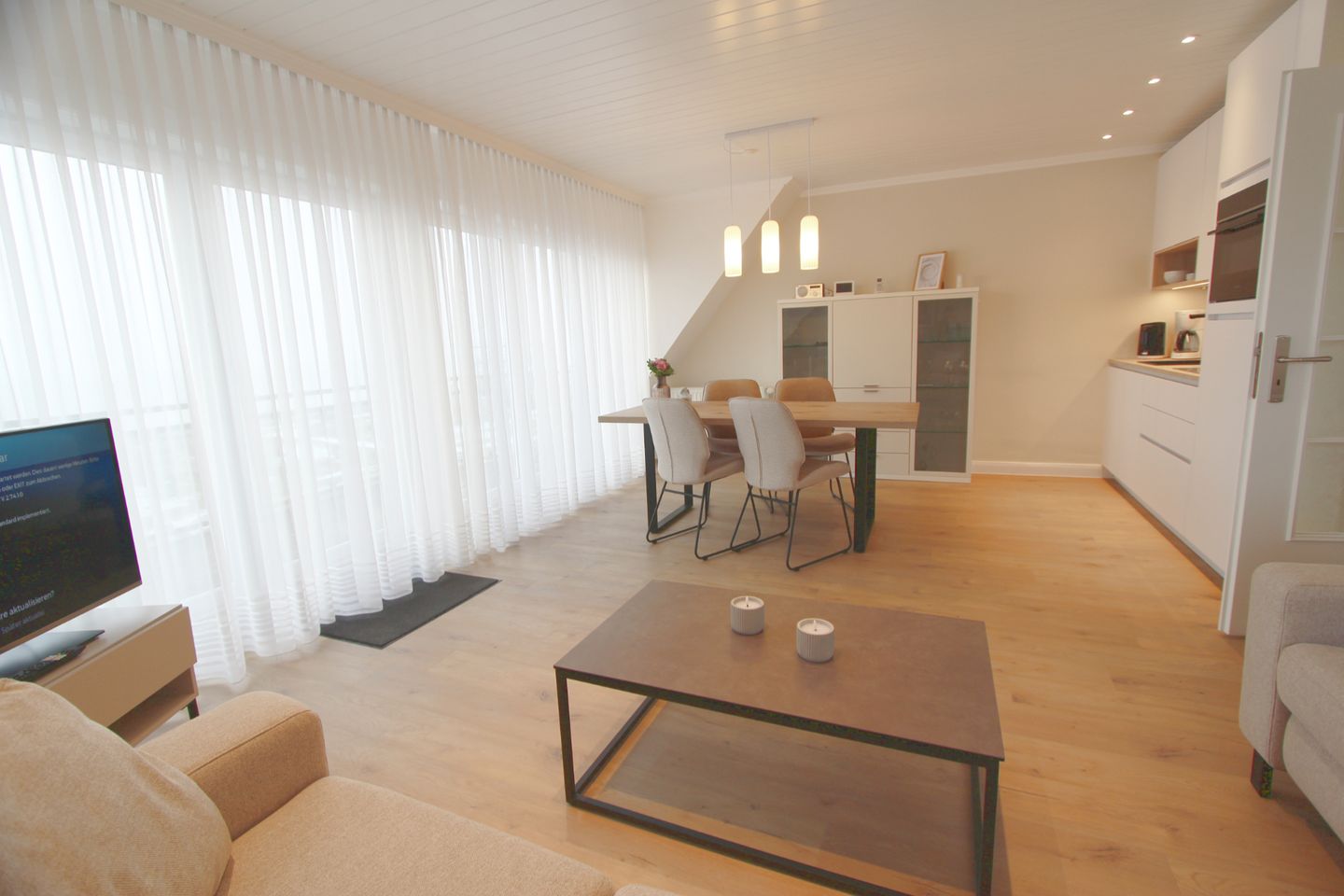  Wonningstair  - Dünenstr. 19, App. 6 Wenningstedt - Wohnzimmer