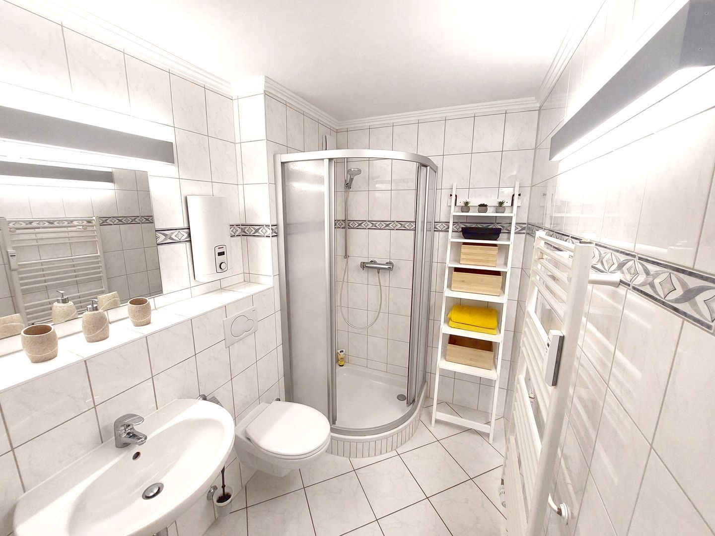  Dünenhof zum Kronprinzen, App. 88 Wenningstedt - Badezimmer