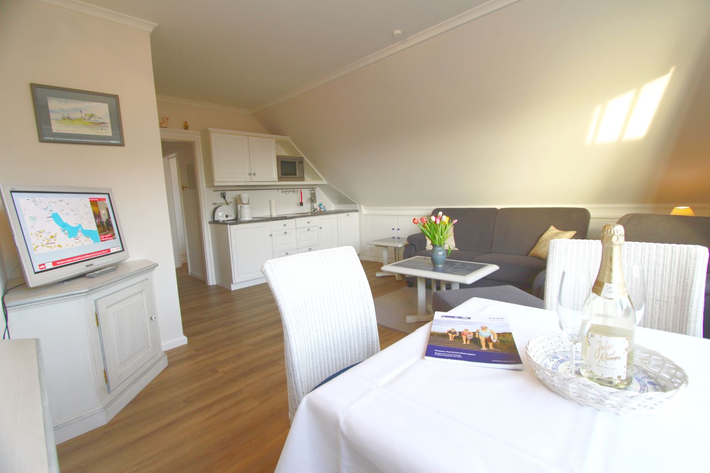  Dünenblick III - Dünenstr. 7, App. 5 Wenningstedt - Wohnzimmer