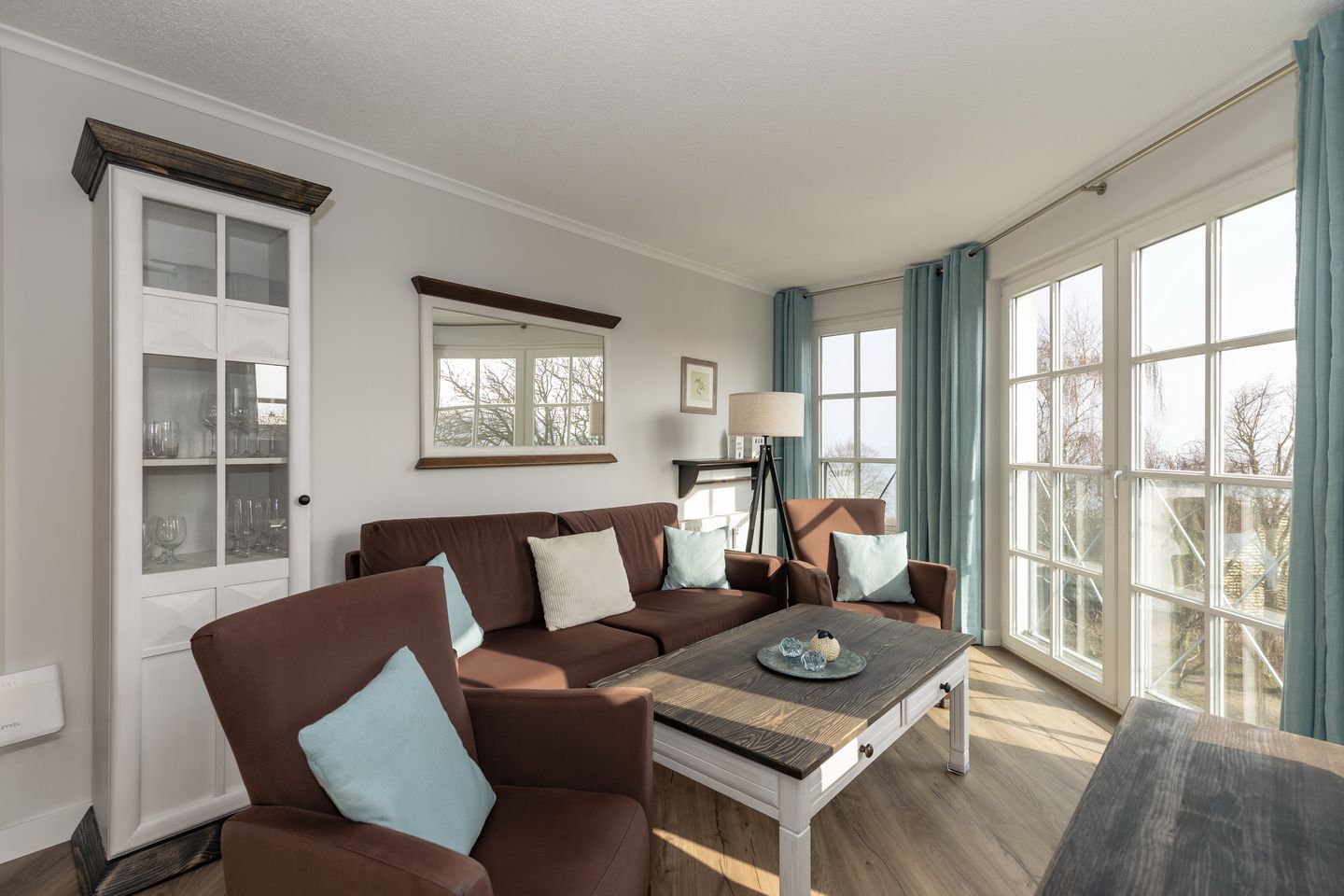 Apartmenthaus Atlantik Apartmenthaus Atlantik 314 Kühlungsborn - Wohn-Essbereich mit Couch