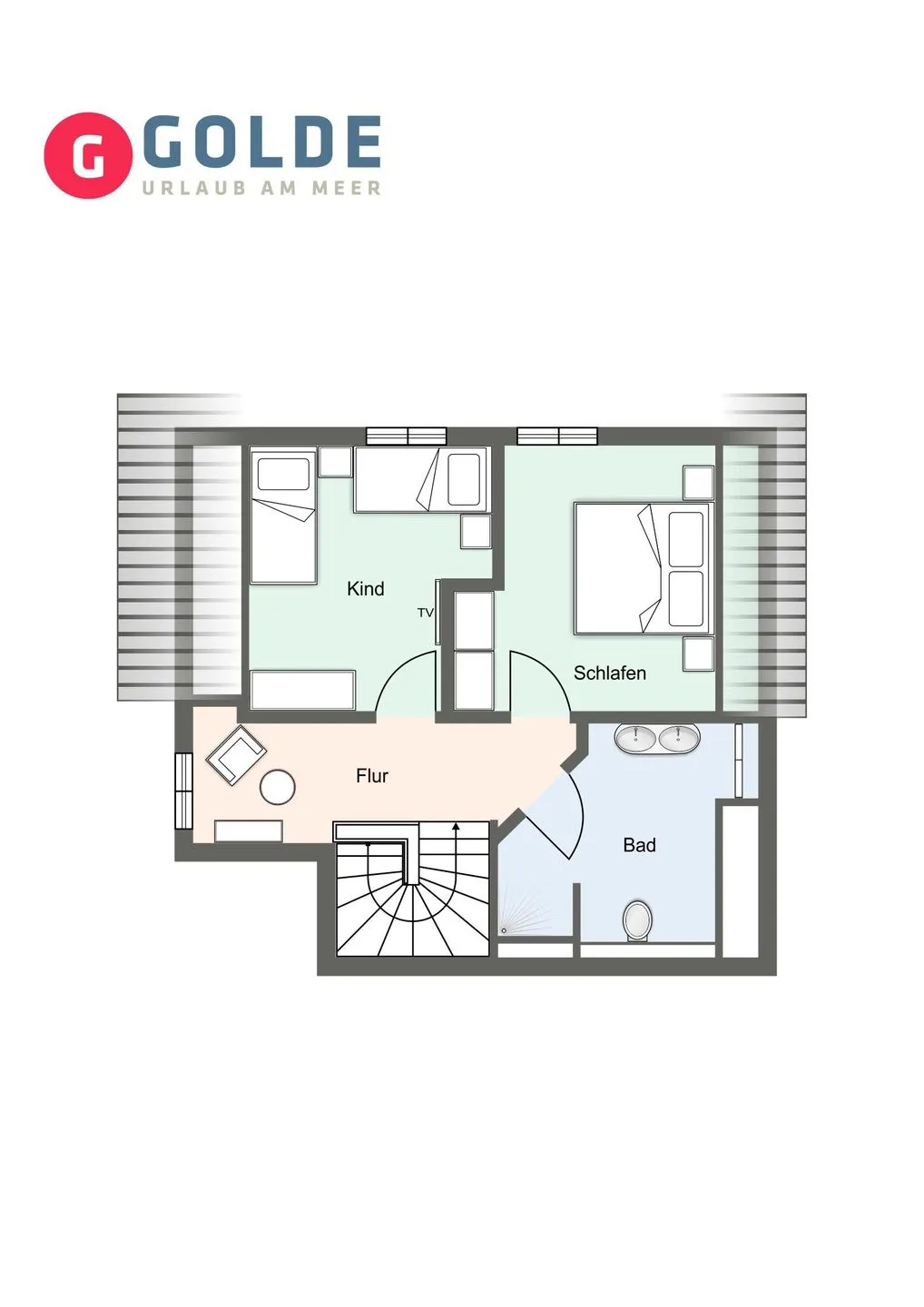 Reetdachhaus Friesenkate Reetdachhaus Friesenkate SPO Dorf - Grundriss