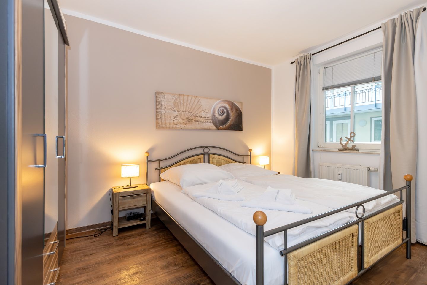 Meeresblick Meeresblick 102 Kühlungsborn - Schlafzimmer mit Doppelbett