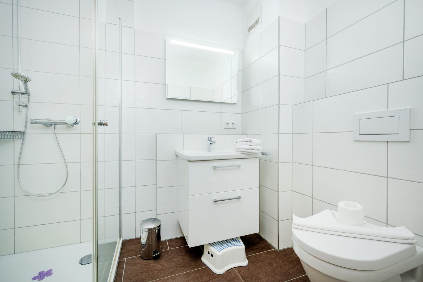 Hus Strandkieker Hus Strandkieker 01 Schillig - Badezimmer mit Dusche