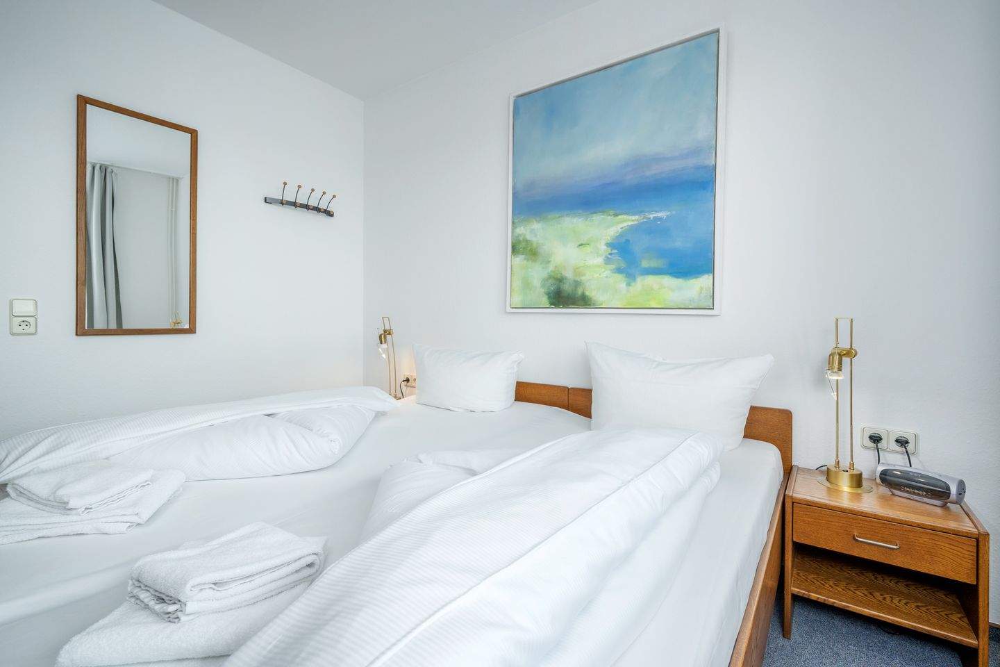 Hus Strandkieker Hus Strandkieker 08 Schillig - Schlafzimmer mit Doppelbett