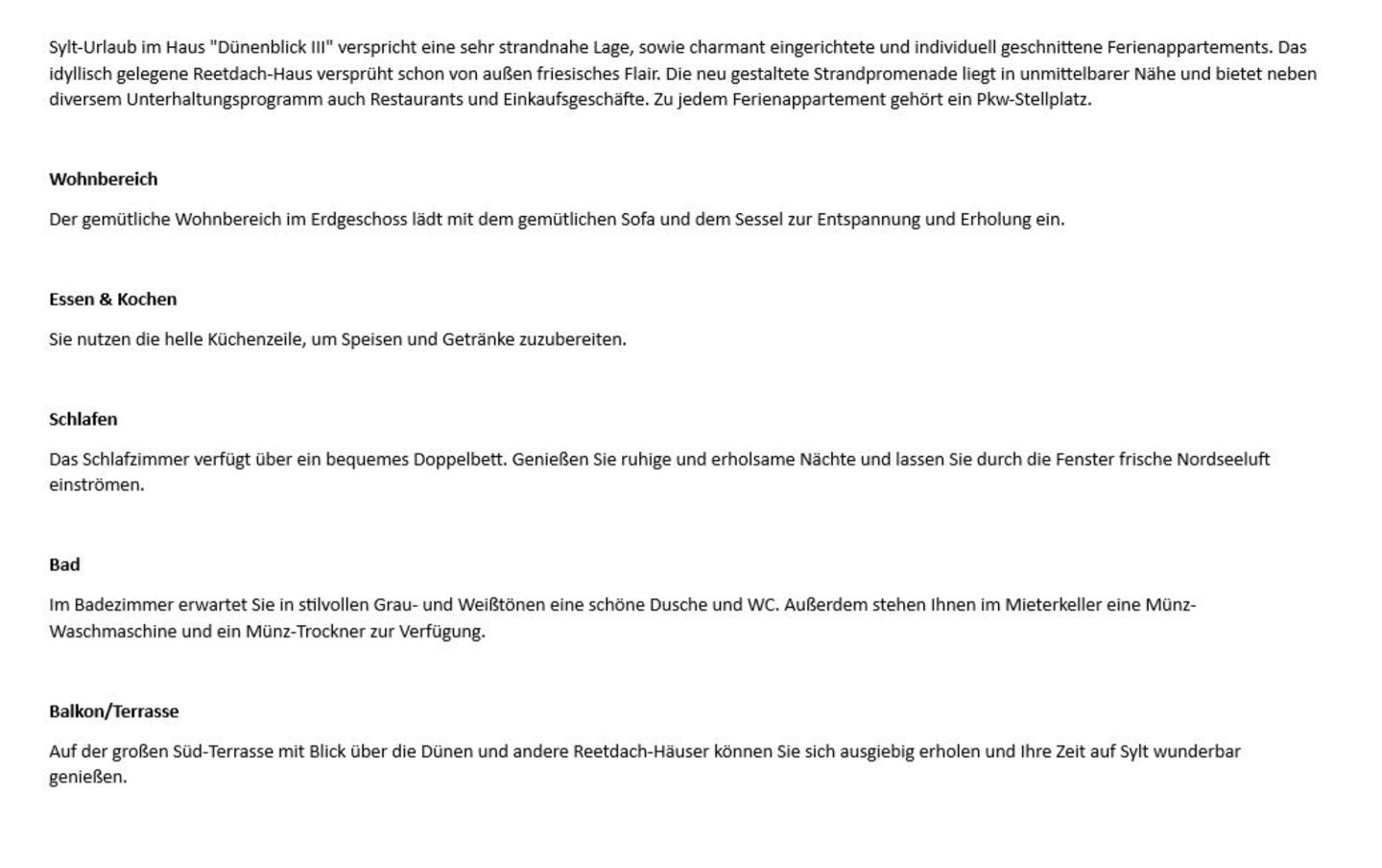  Dünenblick III - Dünenstr. 7, App. 1 Wenningstedt - Wohnzimmer