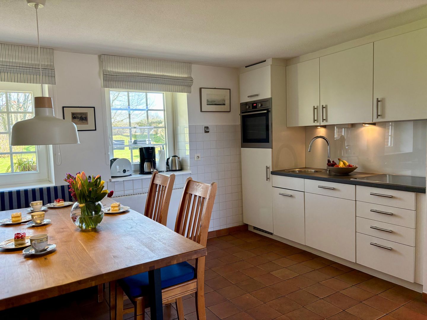 Altes Friesenhaus Wohnung 3 Scheune Morsum - Küche / Küchenzeile