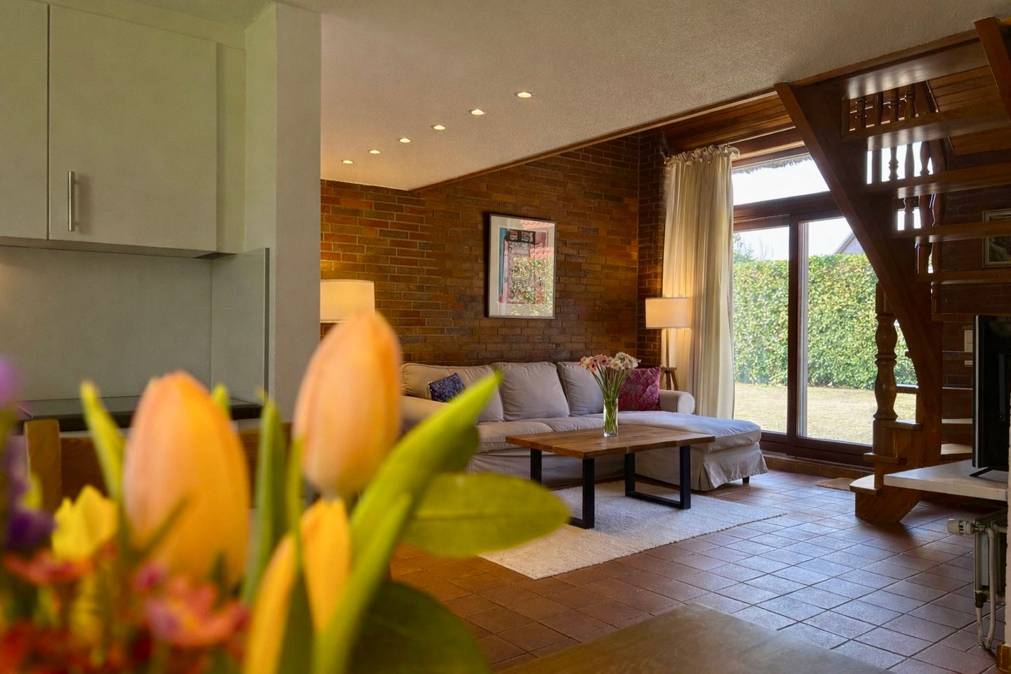 Altes Friesenhaus Wohnung 3 Scheune Morsum - Wohnzimmer